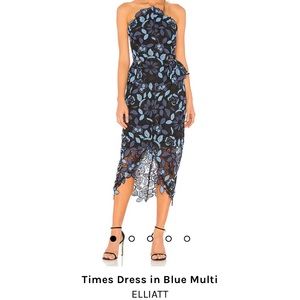 ELLIATT Times Dress in Blue Multi